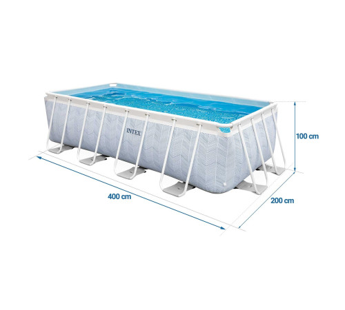Басейн каркасний 18в1 Intex 26780 400 х 200 х 100 см
