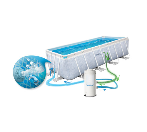 Басейн каркасний 18в1 Intex 26780 400 х 200 х 100 см