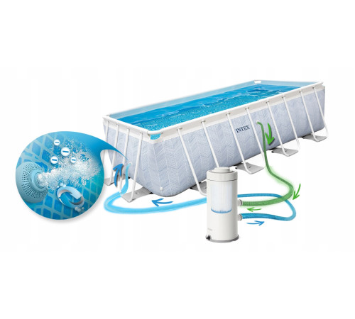 Басейн каркасний 18в1 Intex 26780 400 х 200 х 100 см