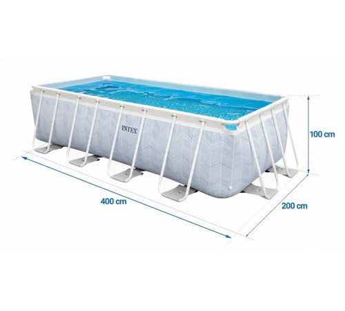 Басейн каркасний 18в1 Intex 26780 400 х 200 х 100 см
