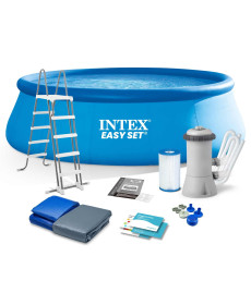 Басейн надувний 12в1 INTEX 26168, 457 x 122 см, блакитний