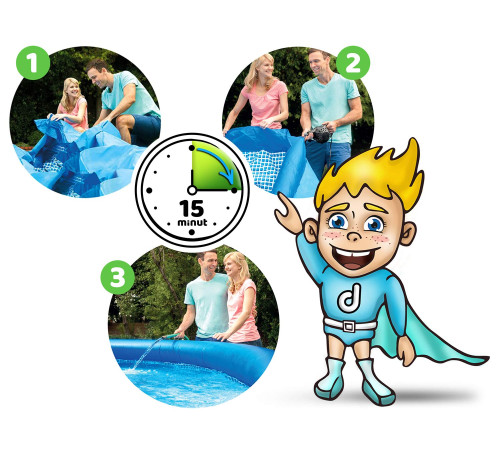 Басейн надувний 9в1 Intex 28118 305 х 61 см