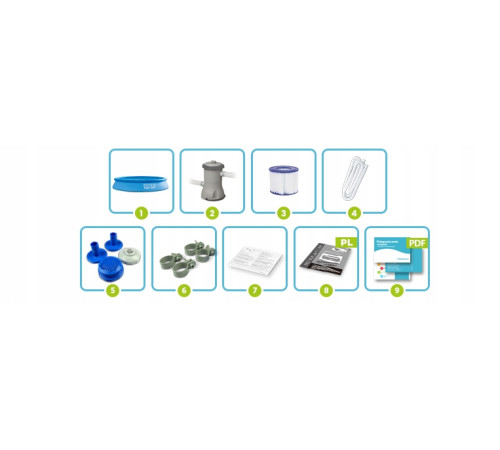 Басейн надувний 9в1 Intex 28118 305 х 61 см