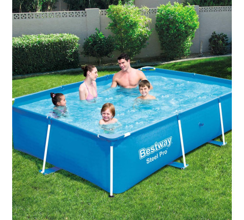 Басейн каркасний прямокутний Bestway 56403 Steel Pro 259 х 170 см Басейн каркасний прямокутний Bestway 56403 Steel Pro 259 х 170 см
