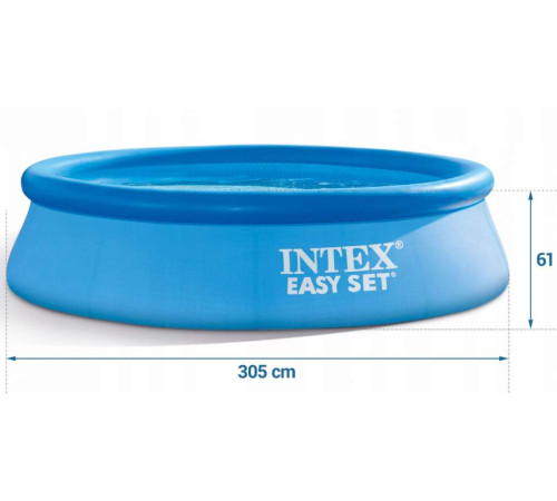 Басейн надувний Intex 28116 305 x 61 см Easy Set - блакитний Басейн надувний Intex 28116 305 x 61 см Easy Set - блакитний