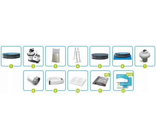 Басейн каркасний 12в1 Intex 26326 488 х 122 см