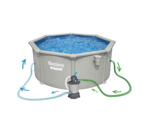 Басейн каркасний 13в1 Bestway Hydrium 56566 305 х 122 см