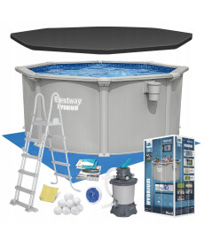 Басейн каркасний 13в1 Bestway Hydrium 56566 305 х 122 см
