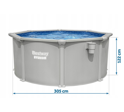 Басейн каркасний 13в1 Bestway Hydrium 56566 305 х 122 см