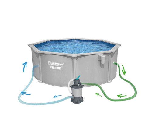 Басейн каркасний 13в1 Bestway Hydrium 56574 366 х 122 см