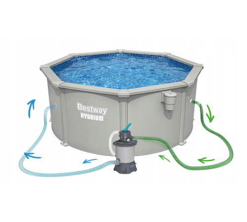 Басейн каркасний 13в1 Bestway Hydrium 56574 366 х 122 см