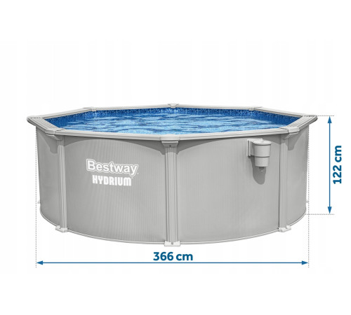 Басейн каркасний 13в1 Bestway Hydrium 56574 366 х 122 см