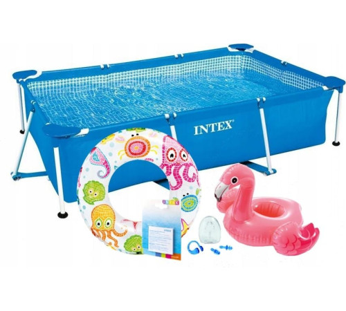 Басейн каркасний прямокутний INTEX 28270, 220 x 150 x 60 см Басейн каркасний прямокутний INTEX 28270, 220 x 150 x 60 см