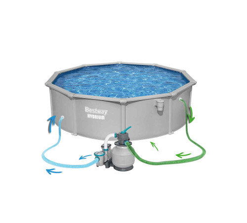 Басейн каркасний 13в1 Bestway Hydrium 56384 457 х 122 см