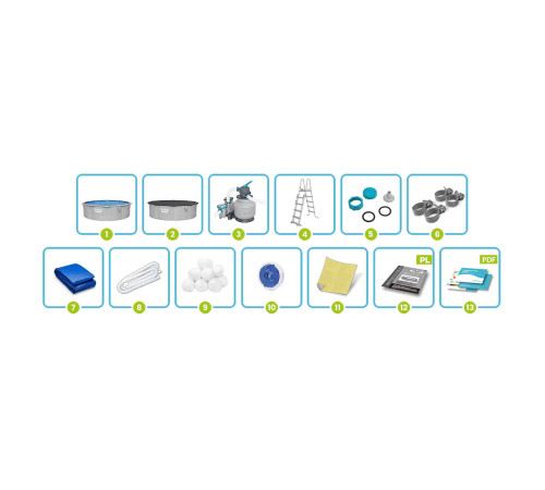 Басейн каркасний 13в1 Bestway Hydrium 56384 457 х 122 см