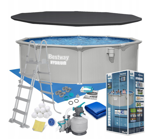 Басейн каркасний 13в1 Bestway Hydrium 56384 457 х 122 см