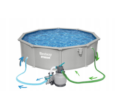 Басейн каркасний 13в1 Bestway Hydrium 56384 457 х 122 см