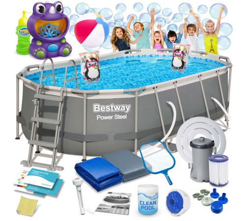 Басейн каркасний Bestway 56620 427 x 250 x 100 см 18in1 Басейн каркасний Bestway 56620 427 x 250 x 100 см 18in1