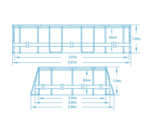 Басейн каркасний Bestway 56620 427 x 250 x 100 см 18in1 Басейн каркасний Bestway 56620 427 x 250 x 100 см 18in1