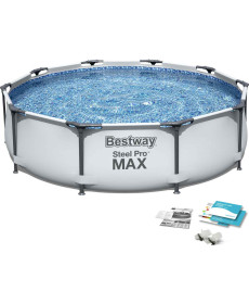 Басейн каркасний 4в1 Bestway 56406 Steel Pro 305 см 