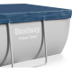 Басейн каркасний прямокутний 18в1 Bestway 5611Z, 640 x 274 x 132 см, білий + самокат