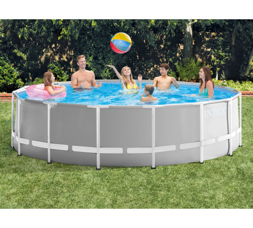 Басейн каркасний 17в1 INTEX 26726, 457 x 122 см, сірий Басейн каркасний 17в1 INTEX 26726, 457 x 122 см, сірий