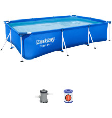 Басейн на стійках Bestway Steel Pro 300x201см 3в1 (56411)