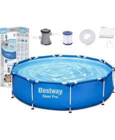 Басейн каркасний 8в1 Bestway 56679 Steel Pro 305 см 