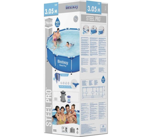 Басейн каркасний 8в1 Bestway 56679 Steel Pro 305 см Басейн каркасний 8в1 Bestway 56679 Steel Pro 305 см