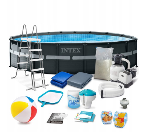 Basen ogrodowy stelażowy 549 x 132 cm 18w1 INTEX 26330