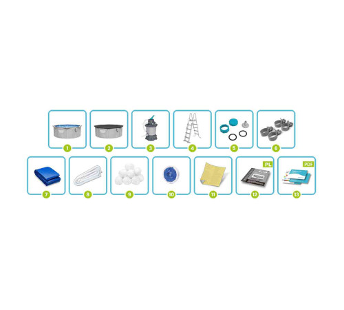 Басейн каркасний 13в1 Bestway 56574 366 х 122 см