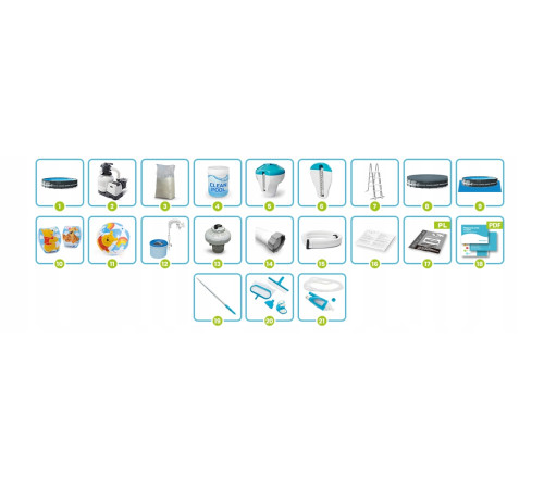 Басейн каркасний 21в1 Intex 26330 549 х 132 см