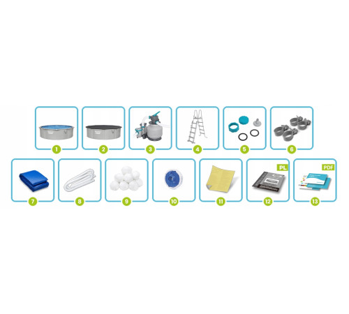 Басейн каркасний 13в1 Bestway 56384 457 х 122 см