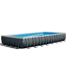Басейн каркасний прямокутний Bestway Ultra XTR 975x488x132 см з системою морської води INTEX графітовий