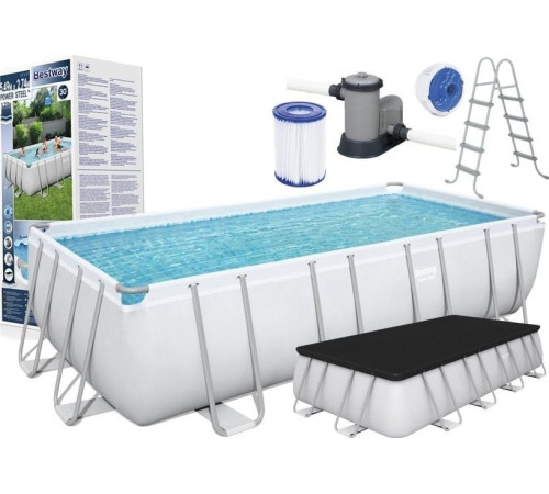 Басейн каркасний прямокутний Bestway 56465, 549 x 274 см - білий Басейн каркасний прямокутний Bestway 56465, 549 x 274 см - білий