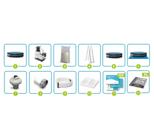 Басейн каркасний 12в1 Intex 26330 549 х 132 см