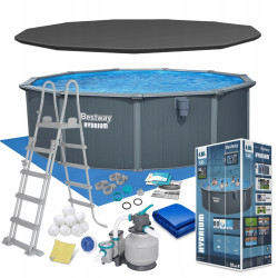 Басейн каркасний 13в1 Bestway Hydrium 561CU 488 х 132 см