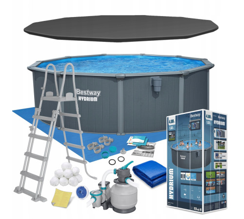 Басейн каркасний 13в1 Bestway Hydrium 561CU 488 х 132 см