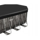 Басейн каркасний овальний Bestway Power, 732 х 366 х 122 см, з фільтруючим насосом, темно-коричневий