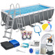 Басейн каркасний прямокутний 18в1 Bestway 56671N, 488 x 244 x 122 см