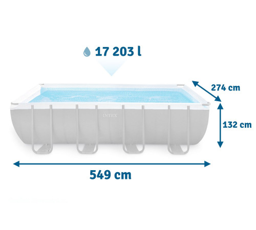 Басейн каркасний 18в1 Intex 26356 549 х 274 х 132 см