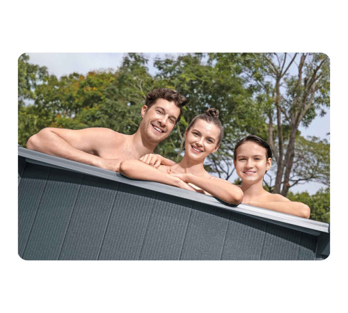 Basen ogrodowy panelowy całoroczny 549 x 132 cm 13w1 Bestawy 561CS