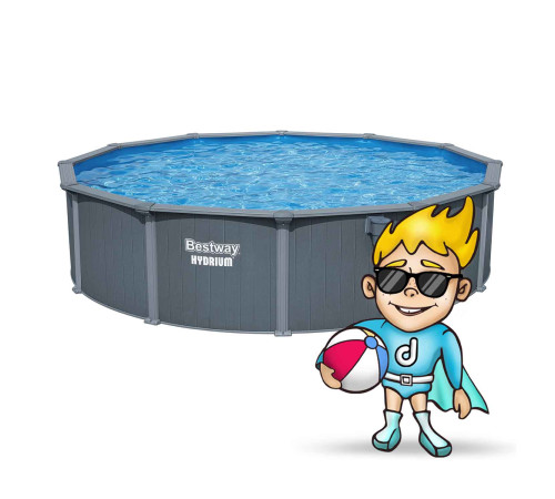 Basen ogrodowy panelowy całoroczny 549 x 132 cm 13w1 Bestawy 561CS