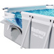 Басейн каркасний прямокутний 12в1 Bestway 56474 Power Steel 732 x 366 см - світло-сірий