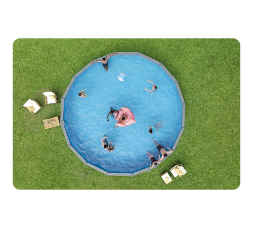 Basen ogrodowy panelowy całoroczny 732 x 132 cm 13w1 Bestawy 561RP