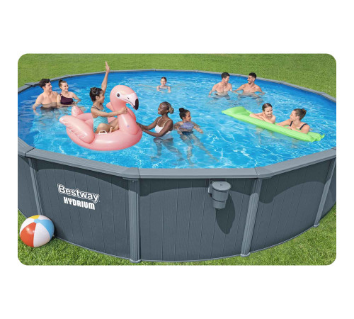 Basen ogrodowy panelowy całoroczny 732 x 132 cm 13w1 Bestawy 561RP