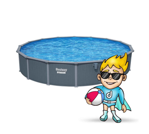 Basen ogrodowy panelowy całoroczny 732 x 132 cm 13w1 Bestawy 561RP