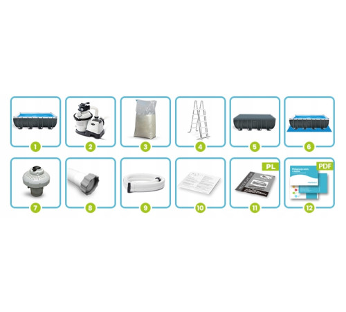 Басейн каркасний 12в1 Intex 26356 549 х 274 х 132 см