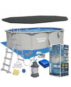 Басейн каркасний 13в1 Bestway Hydrium 56586 500 х 366 х 122 см