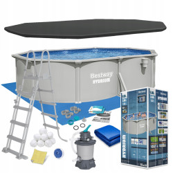Басейн каркасний 13в1 Bestway Hydrium 56586 500 х 366 х 122 см